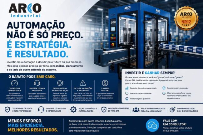 Automação Não É Só Preço. É Estratégia. É Resultado.