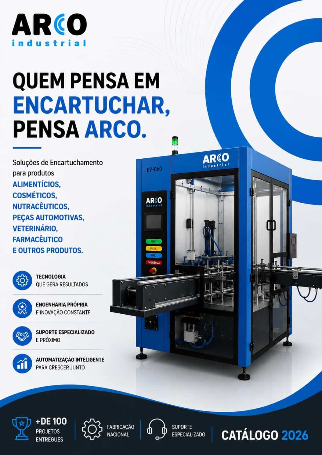 Quem pensa em encartuchar pensa Arco